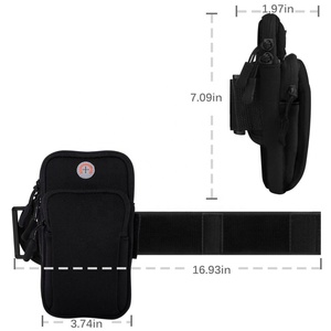 Exercise Workout Running Fitness Double Pockets Universal <strong>Smartphone</strong> Waterproof Arm <strong>Bag</strong> with Earphone Hole for iPhone - Product Image 3
