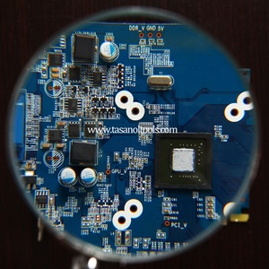クリップ付き5X拡大鏡拡大鏡テーブルLEDランプ拡大鏡 - Product Image 3