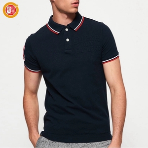 OEM Nouveau Design De Mode Hommes Vêtements D'été À Manches Courtes Brodé Marine Coton Polo - Product Image 1