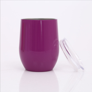 12 oz buen precio doble pared aislar taza, vaso con tapas para <span class=keywords><strong>vino</strong></span> - Product Image 2