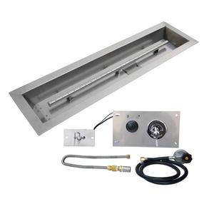 DIY Linéaire En Acier Inoxydable <span class=keywords><strong>Cheminée</strong></span> Brûleur Kit Avec Propane Gaz Connexion - Product Image 1