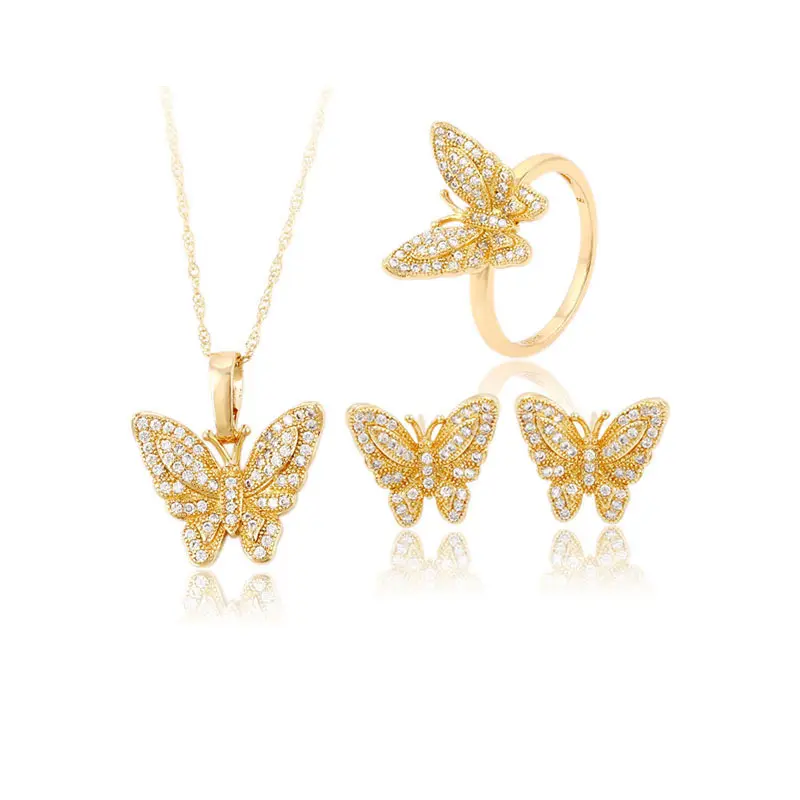 Ensemble de bijoux papillon pour femmes, Costume, articles tendance, collection