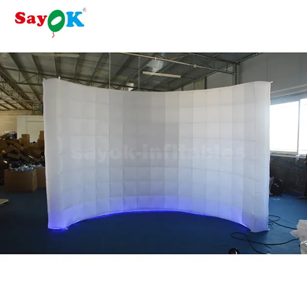 Used portable selfie LED inflatable 360 photo booth backdrop for sale