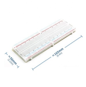 Papan Percobaan Papan Sirkuit Breadboard MB102, Kualitas Lubang 830