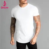 Camiseta con estampado de logotipo personalizado para hombre, ropa deportiva informal para exteriores, Blanca, para gimnasio y fitness