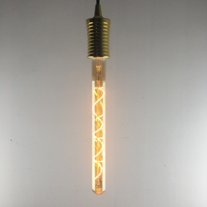 Edison-<span class=keywords><strong>Ampoule</strong></span> LED T10/T30, 300mm, longue longueur, <span class=keywords><strong>ampoule</strong></span> spirale, filament LED, 4W, gradable, 220/240V E27, <span class=keywords><strong>ampoule</strong></span> <span class=keywords><strong>vintage</strong></span>, ambre - Product Image 1