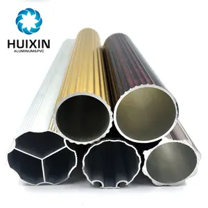 Aluminum Extrusion Hollow Tube für Curtain Poles Track Profiles