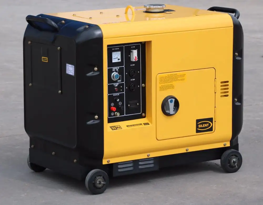 Groupe électrogène Diesel Silencieux superbe Generator-5KW-186FA Moteur