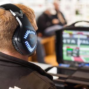 Nuevo <span class=keywords><strong>ONIKUMA</strong></span> K1 <span class=keywords><strong>Pro</strong></span> - Auriculares estéreo para videojuegos con cancelación de ruido, micrófono, luz LED para PS4, Rojo - Product Image 6