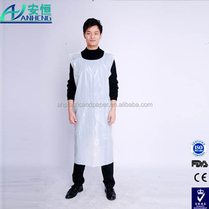 Desechables cocina proteger uniforme <span class=keywords><strong>de</strong></span> plástico transparente delantales - Product Image 3