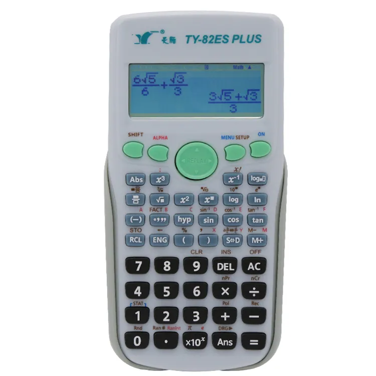 TY-82ES PLUS werbe punkte große display bruchteil Funktion für studenten hohe qualität 12 ziffern scientific calculator