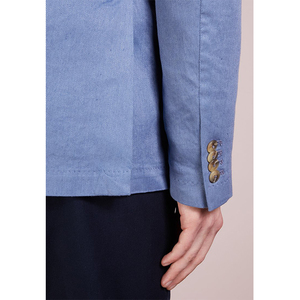 Blazer <span class=keywords><strong>elegante</strong></span> de doble botonadura de grado superior <span class=keywords><strong>para</strong></span> <span class=keywords><strong>hombre</strong></span>, chaqueta azul <span class=keywords><strong>para</strong></span> <span class=keywords><strong>hombre</strong></span>, trajes ajustados <span class=keywords><strong>para</strong></span> <span class=keywords><strong>hombre</strong></span> - Product Image 6