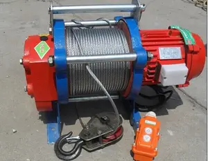 Многофункциональная электрическая лебедка KCD, однофазная, 220 В, маленькая, 1 тонна, электрическая лебедка