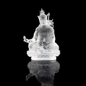 2019 nouveau cristal artisanat décoration de la maison cadeaux cristal verre sculpture Statue de Bouddha - Product Image 3
