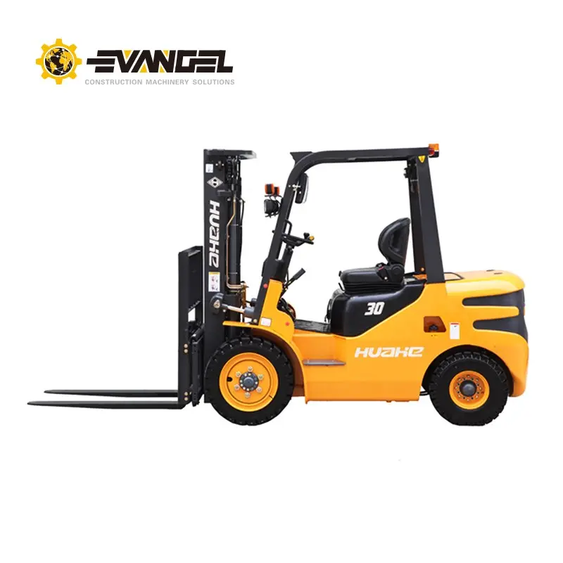 HUAHE HEF-30 loading capacity 3 ton electric battery forklift with lifting height 3000mm