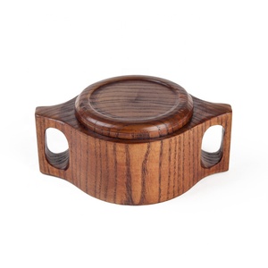 Bol de riz artisanal en <span class=keywords><strong>bois</strong></span> à <span class=keywords><strong>Double</strong></span> oreille de Style japonais créatif pour bébé - Product Image 3