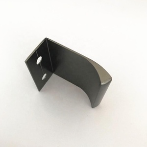 Kitchen Cabinet <strong>Door</strong> Edge <strong>Handle</strong> for Dresser <strong>Cupboard</strong> <strong>Black</strong> Aluminum Furniture Finger Pull <strong>Handles</strong> - Product Image 4