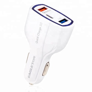 CE Rohs одежда высшего качества 5 V 3,1 <span class=keywords><strong>A</strong></span> 3 порты и разъёмы dual usb мини автомобильное зарядное устройство светодио дный экран - Product Image 3