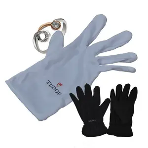 professional producing microfiber suede fabric jewellery cleaning gloves