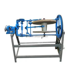 wheat rice straw rope making braiding twisting machine with motor