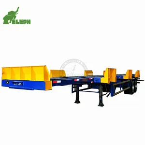 Cổng Trailer 2 trục 40ft container thiết bị đầu cuối trailer ngắn khoảng cách Giao thông vận tải Chassis Trailer