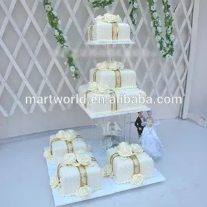 Hot 3-Tier Acryl Taart Cake Stand Voor Thuis/Feest/Hotel/Banket/Bruiloft Decoratie (cake-3)