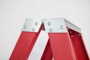Heavy Duty Double Side 6ft <strong>a</strong> <strong>Frame</strong> Folding Fiberglass Step <strong>Ladder</strong> for Sale - Product Image 2