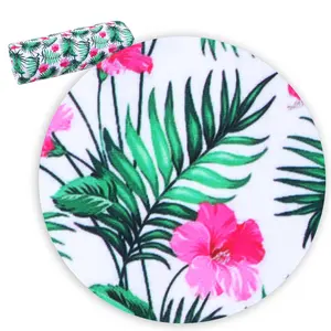 Custom Eco Friendly Leaf Floral Printed Soft Swimwear Fabric 72328