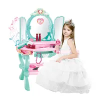 Coiffeuse princesse pour filles, jouets avec miroir, télécommande, beauté pour enfants, HC434726, nouvelle collection