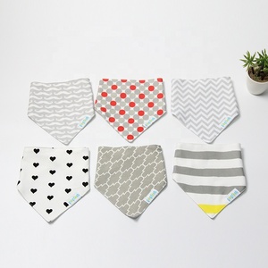 New Style <span class=keywords><strong>2</strong></span> layers absorbent baby Bandana bibs 100% cotton - Product Image 6