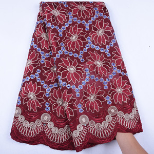 Encaje de red de tul de algodón <span class=keywords><strong>suizo</strong></span> blanco con piedras hermoso encaje de gasa <span class=keywords><strong>suizo</strong></span> para vestido 2019 <span class=keywords><strong>tela</strong></span> de encaje africano 1558 - Product Image 5