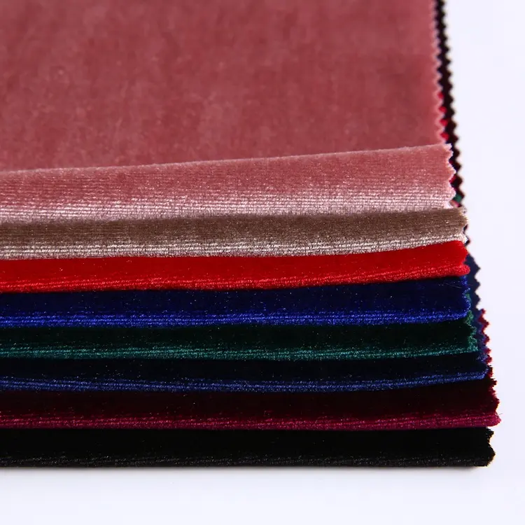 Bekleidung Textilien uni farben gestrickt koreanischen Samt Stoff Kleider Polsterung