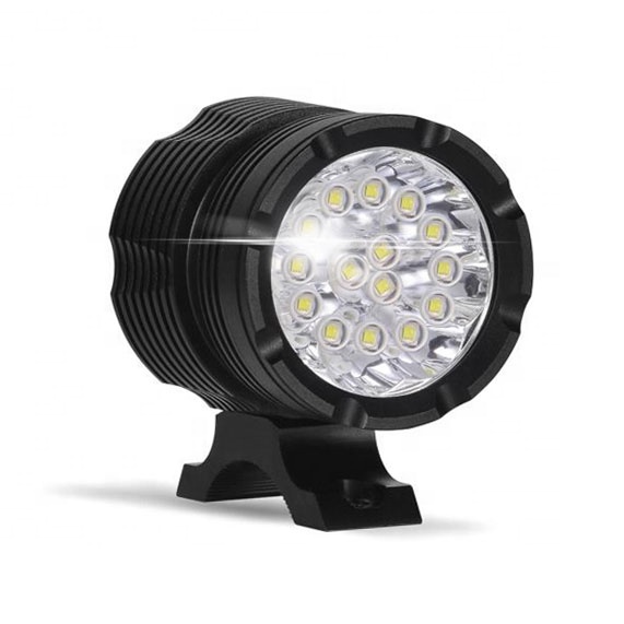 Высокое качество, на рост от 90W 12V черный корпус светодиод мигает лазерный пистолет дальнего света 12v электрическая лампочка мотоцикла L15X U82W-15LED