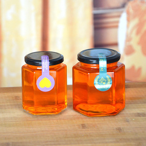 Respectueux de l'environnement alimentaire clair bocal en verre hermétique pour la mise en conserve miel, <span class=keywords><strong>cornichon</strong></span> en verre pot - Product Image 2