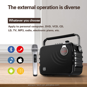 Portátil inalámbrico casa <span class=keywords><strong>Karaoke</strong></span> micrófono altavoz amplificador - Product Image 4