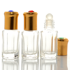<span class=keywords><strong>Attar</strong></span> <span class=keywords><strong>parfum</strong></span> 6 ml de verre octogonales bouteilles avec rouleau perle - Product Image 1