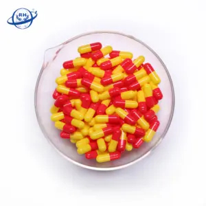 Made in China Nhà Máy Giá red-vàng y tế cứng rỗng gelatin capsulesize 00