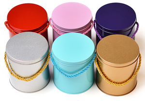 Chất lượng cao giá rẻ bỏng ngô Vòng xô hộp thiếc với xử lý - Product Image 5