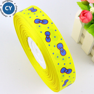 mariposa decoración de flores impreso Floral tejer grogrén (ligamento tafetán cinta de 2 colores cinta de impresión - Product Image 4
