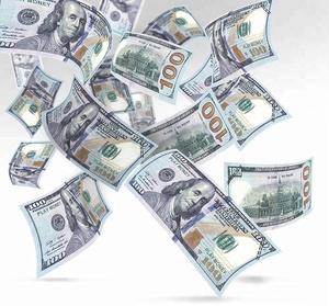 Nuevas Ideas de producto 2018 realista de doble cara Prop dinero $100 billetes de dólar con naranja moneda Correa - Product Image 3
