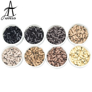 Anelli in Rame Micro Flare AFPELO 3.0*2.6*6.0mm di Alta Qualità, Tubi con Punte Svasate per Extension Capelli Pre-Bonded - Vendita Calda - Product Image 1