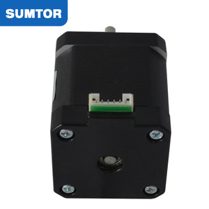 48 mm de longitud 1,3 A corriente 52N.cm par de torsión nema 17 1.8 motor paso a paso con eje único <span class=keywords><strong>enchufable</strong></span> negro - Product Image 4