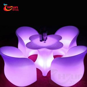 Evento de celebración Lotus flor forma colores Led iluminación de <span class=keywords><strong>mesa</strong></span> para restaurante - Product Image 5