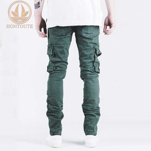 Personnalisé Offre Spéciale <span class=keywords><strong>vert</strong></span> hommes modèles pour garçons jeans pantalons élégants - Product Image 2