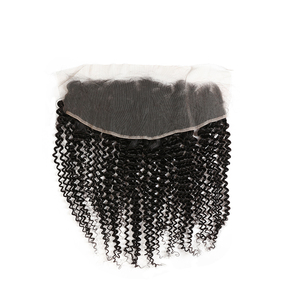 100 Péruvienne Bouclés de Cheveux Humains Weave Bundles avec Frontale Oreille à Oreille Fermeture - Product Image 5