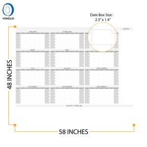 016-1A1 Bảng Xóa Khô Nhiều Lớp Bảng Lịch Bảng Trắng Bảng Đánh Dấu Trắng - Product Image 4