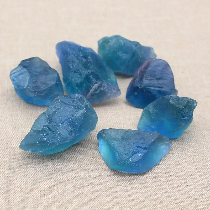 Оптовая продажа, натуральный синий флюорит, кварц, кристалл, полудрагоценный камень, образец кварца