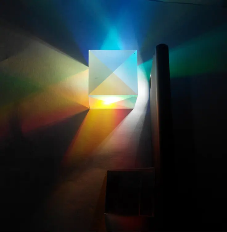 25*25*25mm Mini optisches Glss dichroi tisches rechtwinkliges Würfel-X-Cube-Prisma