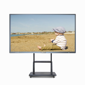Inteligente de 55 pulgadas Panel plano 3D proyección interactiva sistema pizarra 4 <span class=keywords><strong>K</strong></span> TV Multi Touch educación todo en una PC - Product Image 1
