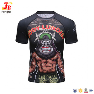 Los hombres de encargo gimnasio ropa Animal de impresión camiseta - Product Image 6